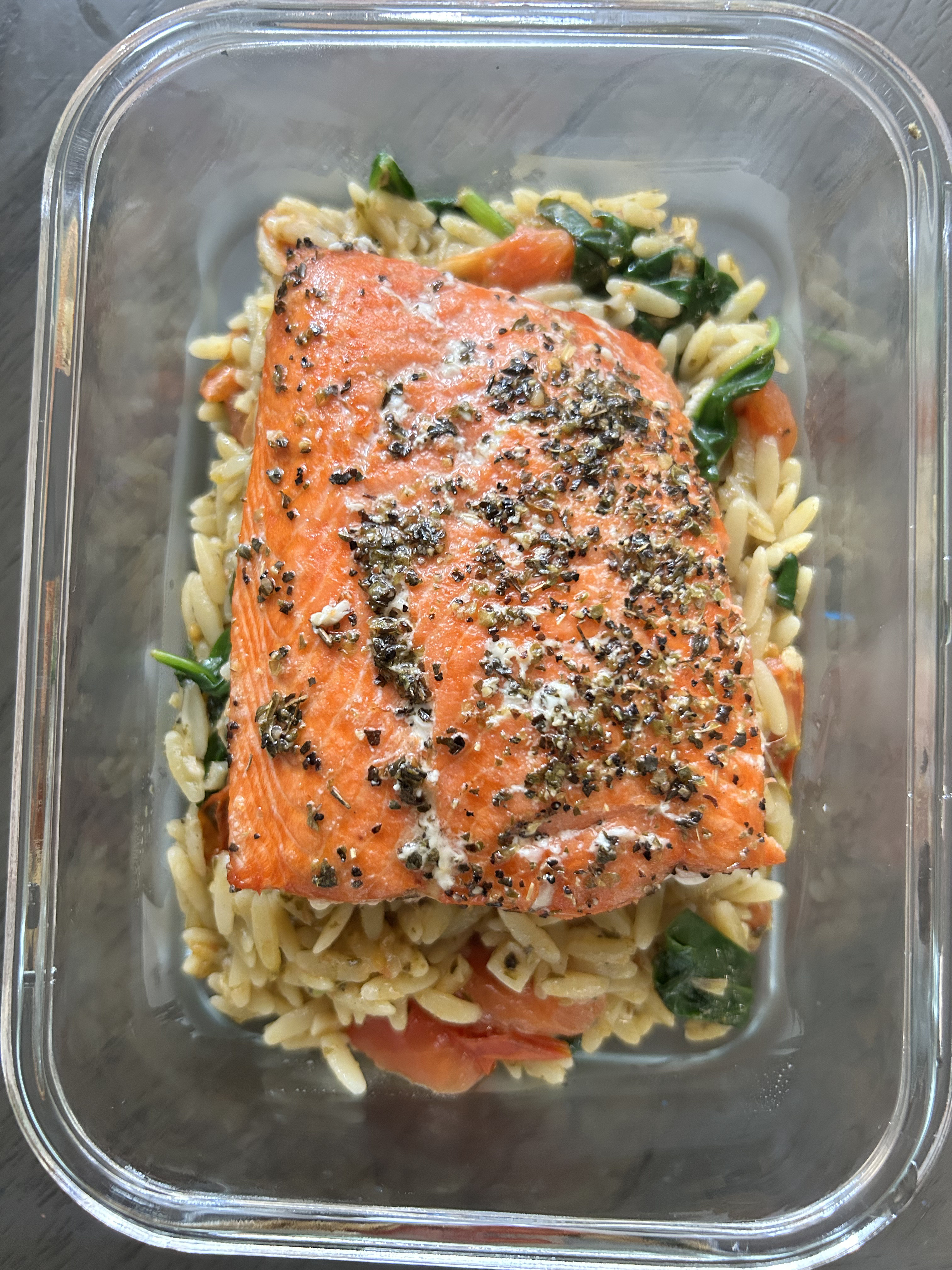 Chef-prepared weekly meal arranged in a container