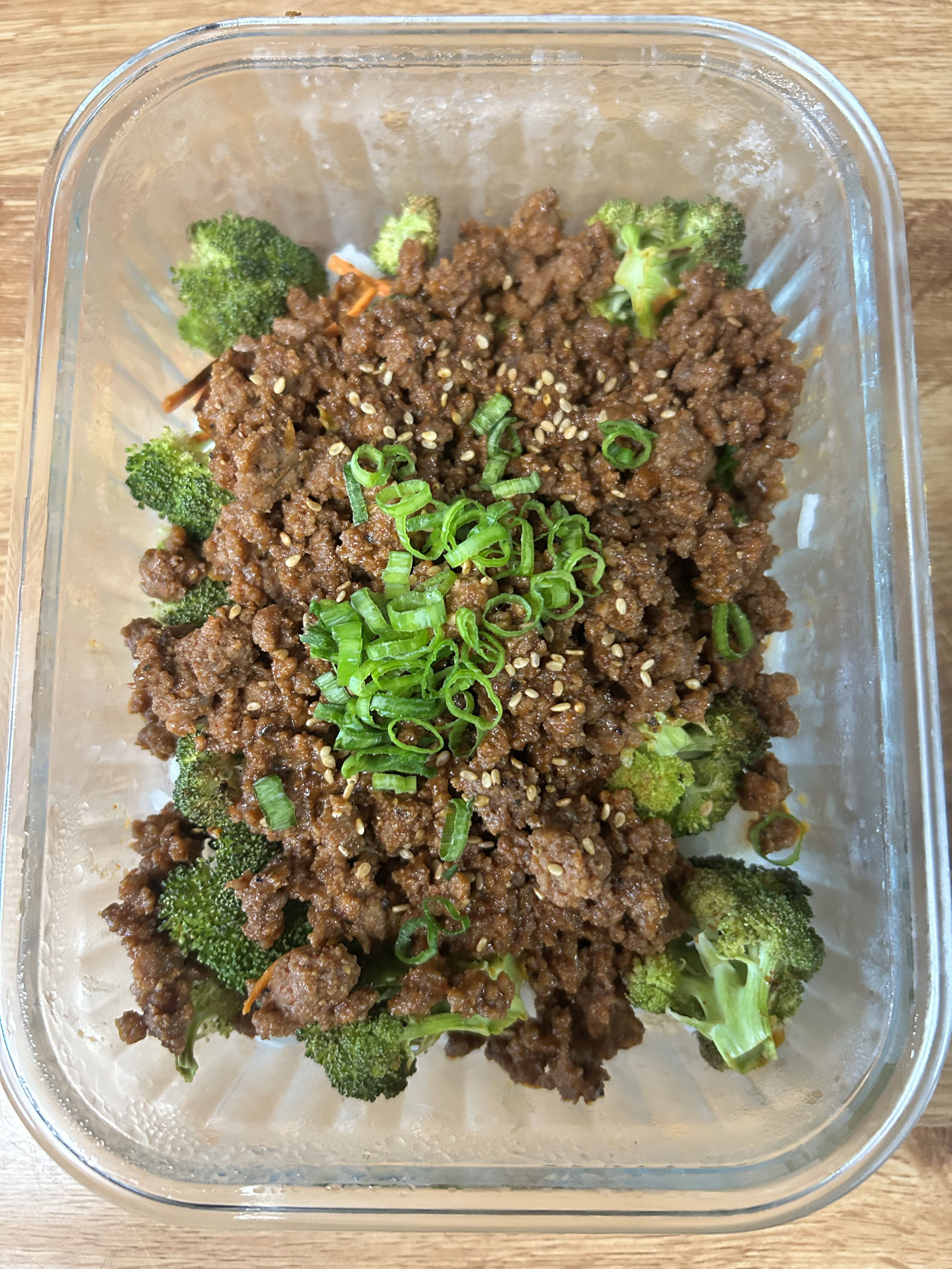 Fresh weekly meal prep dish packaged for the week